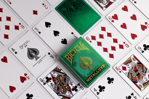 Bicycle Metalluxe Green 2022 Playing Cards - Picture 3 of 3