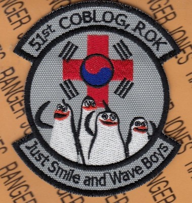 USAF Air Force 51st Combined Logistics Operations Group COBLOG ROK ~4'' patch c/e