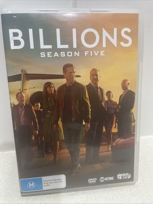 Billions Season 5 Five DVD Damian Lewis Paul Giamatti 4-Disc Set NTSC 2,4,5