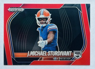 2025 Prizm Black NIL J. Michael Sturdivant Red Prizm 251/299
