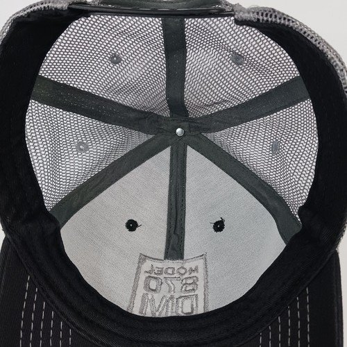 Remington Gun Makers Model 870 DM Black And Gray Trucker Mesh Snapback Hat Cap - Picture 10 of 14