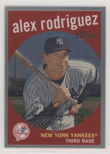 Alex Rodriguez [Refractor] #C100 2008 Topps Heritage Chrome card