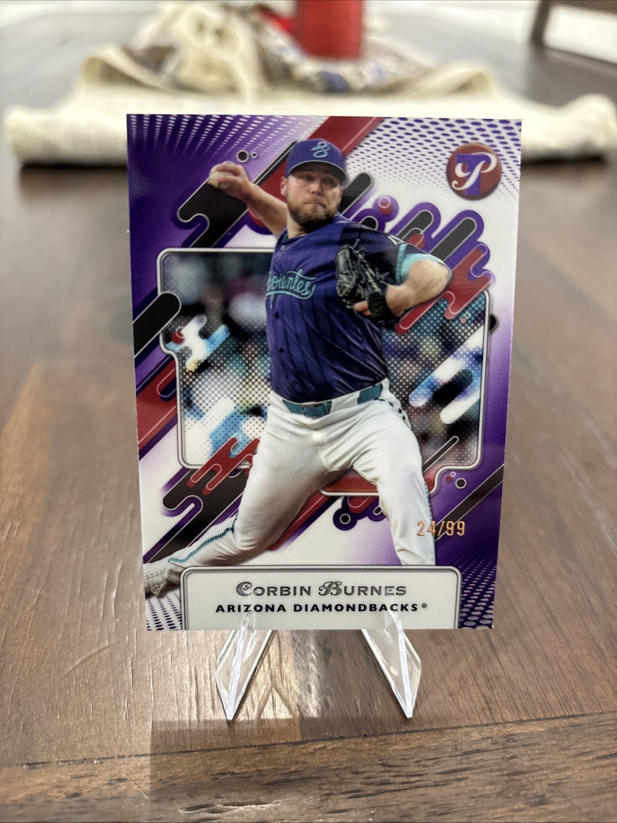 2025 Topps Pristine Baseball Corbin Burnes /99 purple refractor