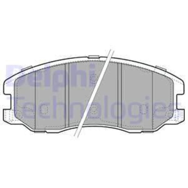 Delphi BremsbeläGe Bremsbelegsatz Vorne FüR Chevrolet Captiva Opel Antara-image