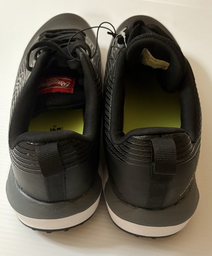 Rawlings League Turf Cleats 10.5D Black White Leather Lace-Up Baseball Mens - Picture 3 of 6