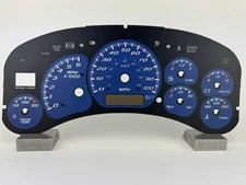 US Speedo Blue Silverado/Sierra Gauge Face for Clusters 99-02 2500 Gas