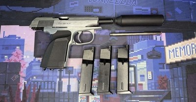 ULTRA RARE Hitman James Bond WE Tech Russian PMM Makarov Full Metal GBB Spy Kit