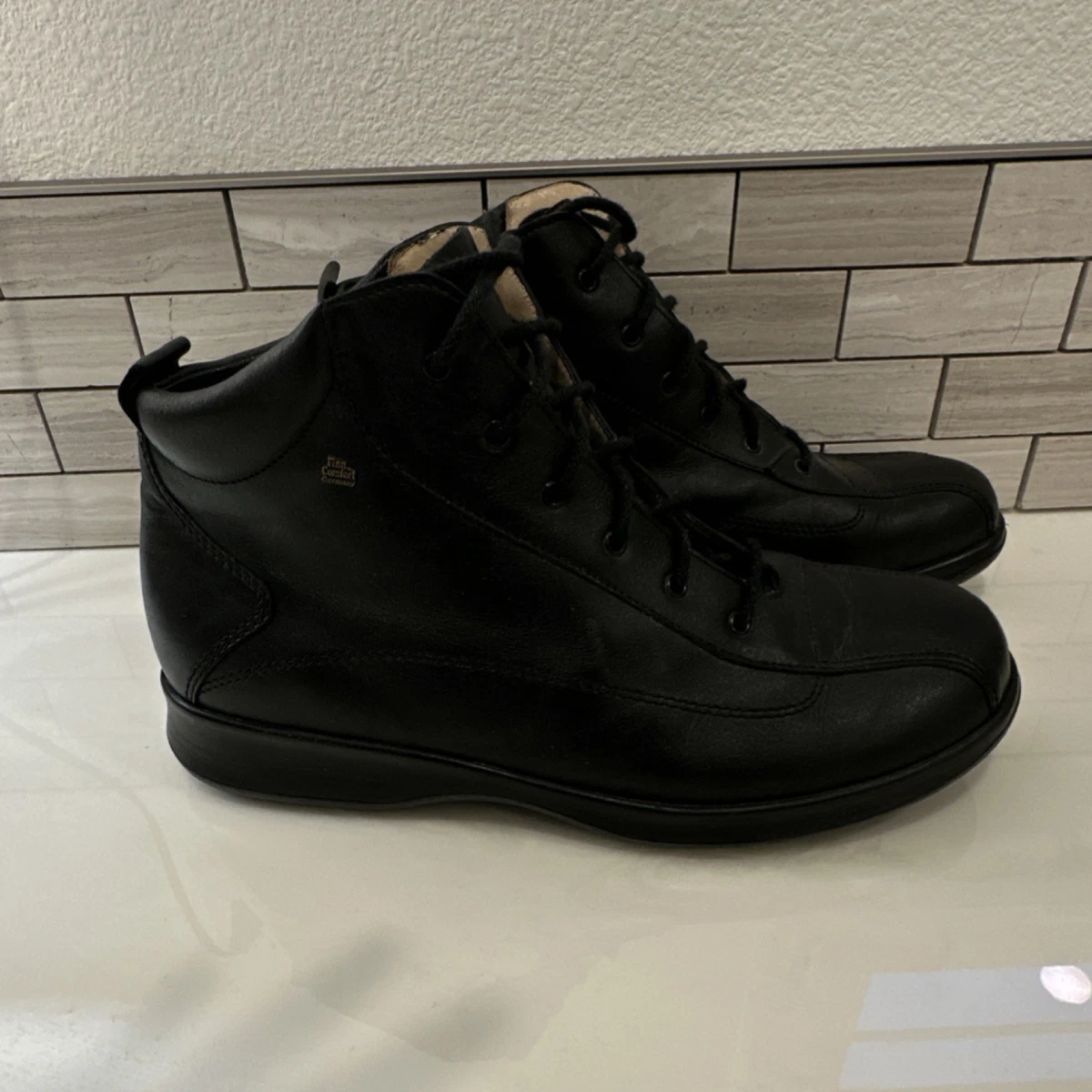 Vintage Finn Comfort Mens Leather High Top Boots Ankle Sneakers Sz UK6 US6-6.5 2bbbc140-223e-4edd-967a-  main image 2