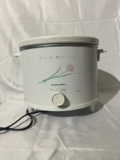 Vintage Proctor-Silex Crock Watcher 6 Qt Glass Lid 33650 TESTED WORKS!!