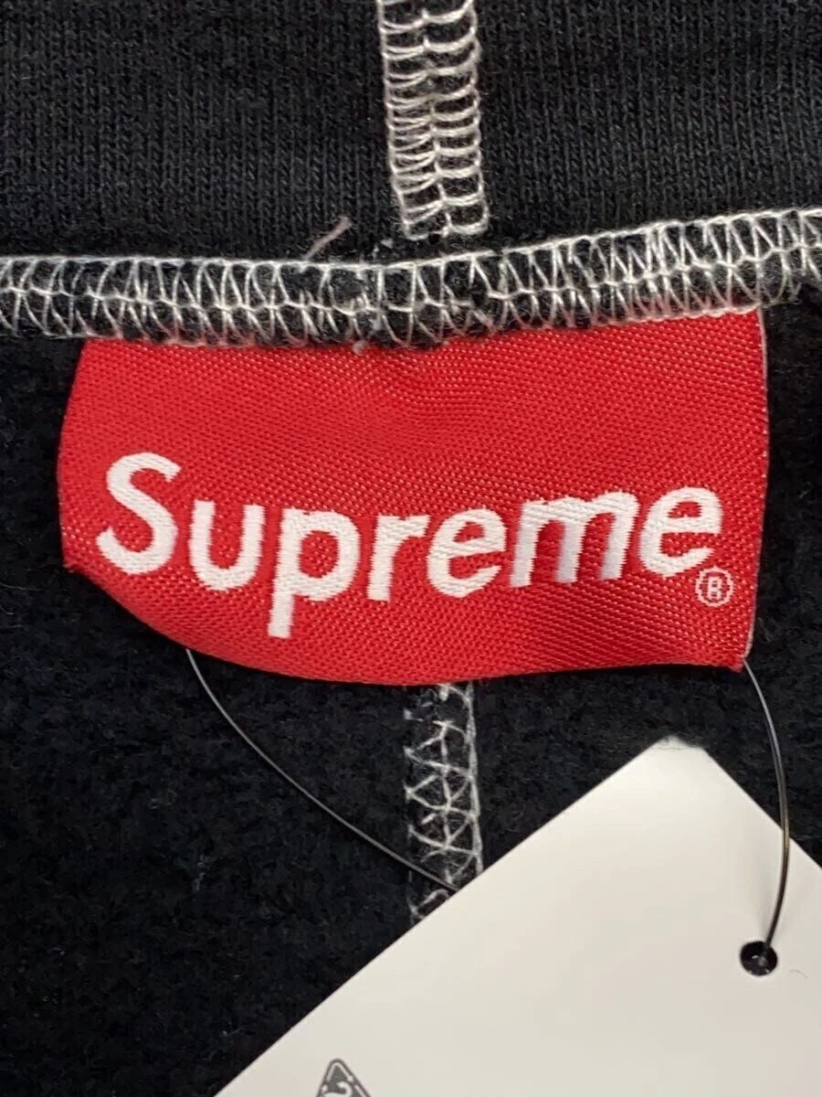 Supreme Felpa con Cappuccio 20SS COVER STITCH FELPATA XL COTONE Nera Usata