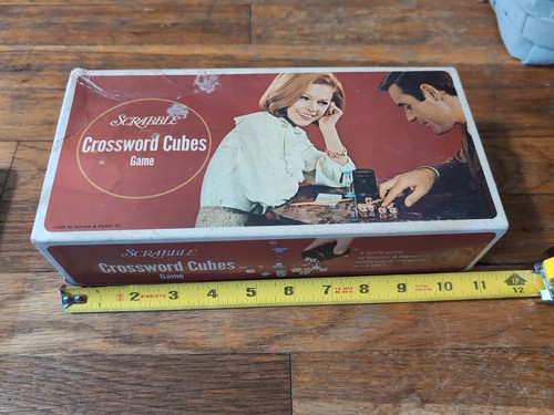 Vintage Scrabble Crossword Cubes Game 1968 Selchow & Righter Dice Game No93 - Picture 18 of 19