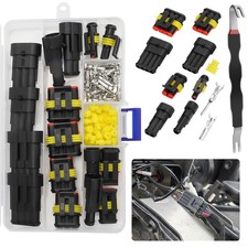 1-4pin Waterproof Car Electrical Connector Terminal Automotive Wire Plug w/ Tool