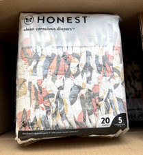 The Honest Company Disposable Letters Size 5 Diapers 20 Count Curious Cutie