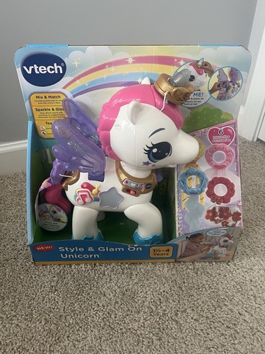 VTech Style & Glam On Unicorn Magical Interactive Unicorn w/ Music Sparkle Glow - Picture 3 of 4