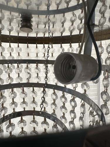Vintage Chandelier Light Prisms 3 Tier Wedding Cake Art Deco Hollywood Regency - Picture 16 of 22