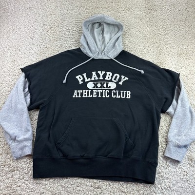 Playboy By Pacsun Men's Medium Tee Hoodie Sweatshirt Athletic