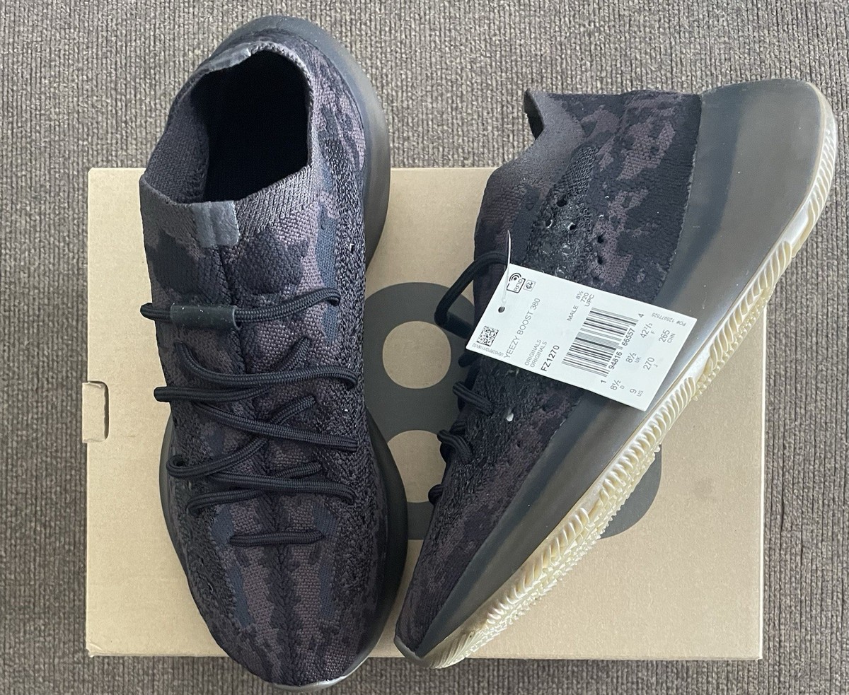 NWT Men's Adidas Yeezy Boost 380 Onyx Non-Reflective Sneakers Size 9 ~  FZ1270 | eBay