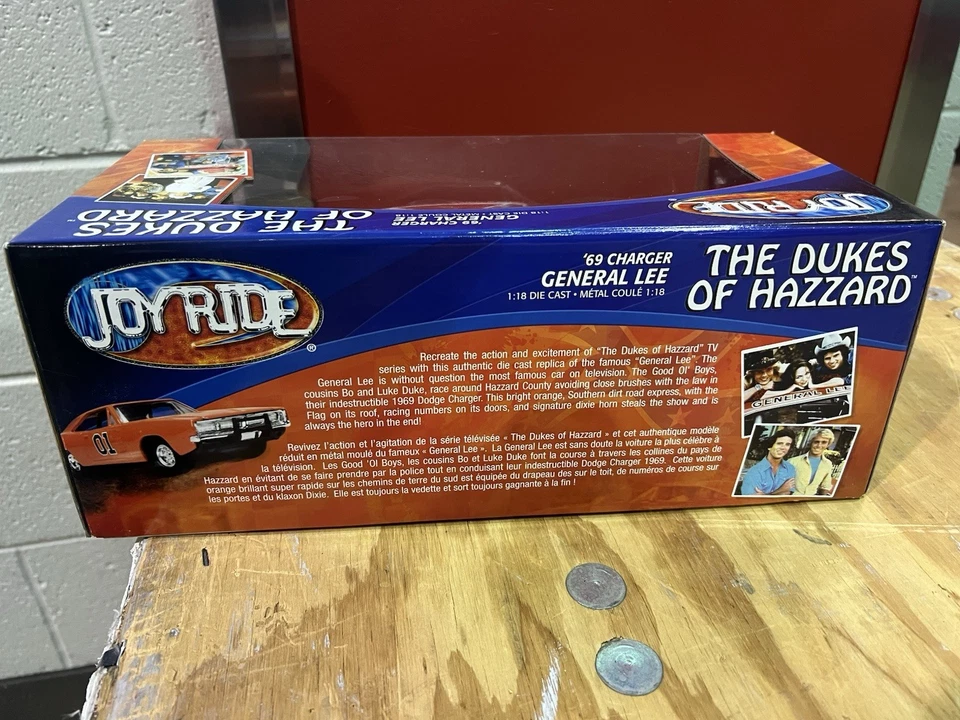 1/18 Joyride 1969 Charger The Dukes of Hazard General Lee RARE Dirty New - Image 4 of 4