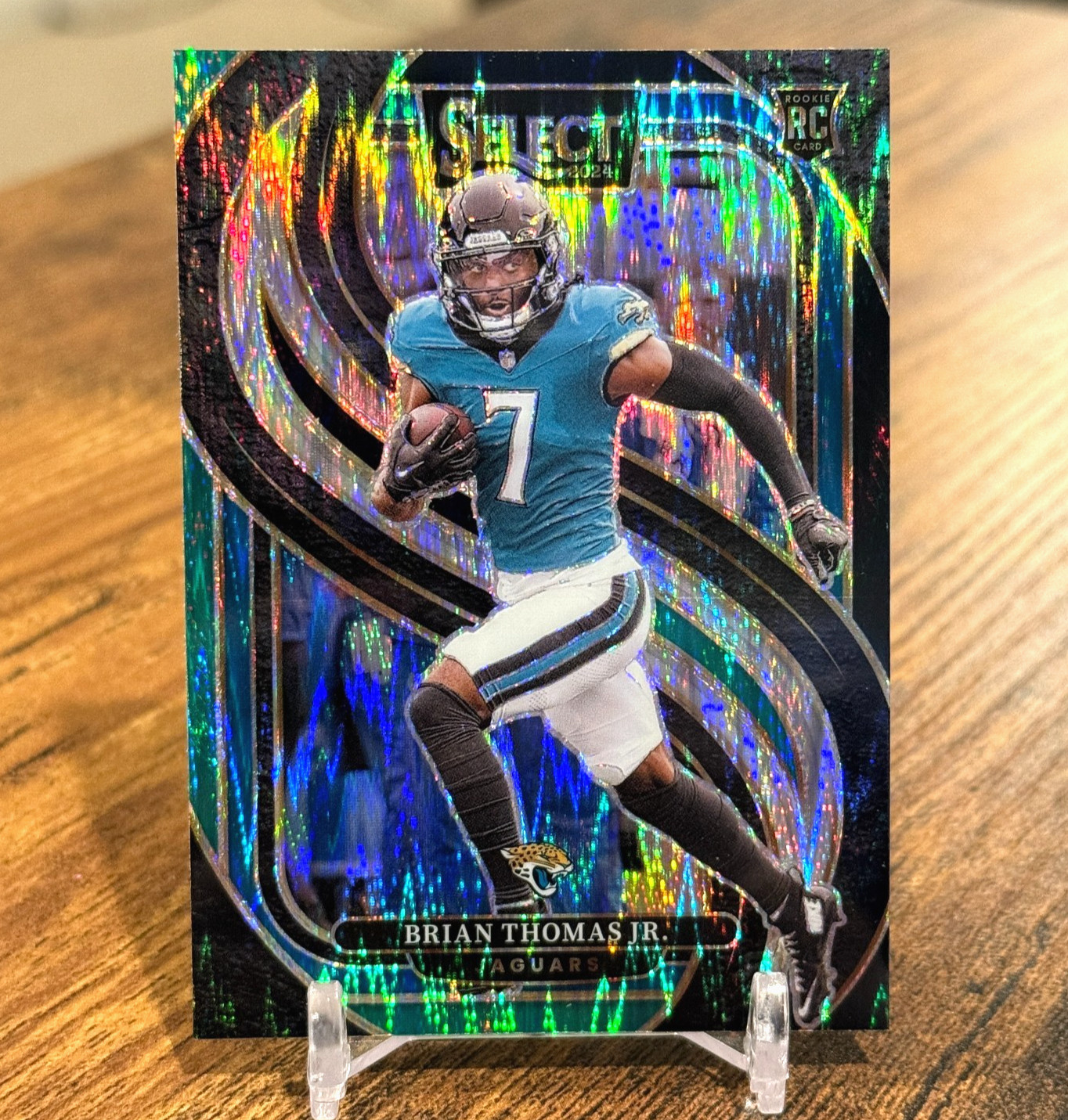 2024 Panini Select - Premier Brian Thomas Jr. #143 Black & Green Shock Jaguars