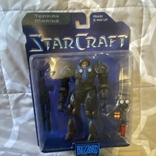 Blizzard StarCraft Terran Marine Action Figure Boxed Multicolor Gun