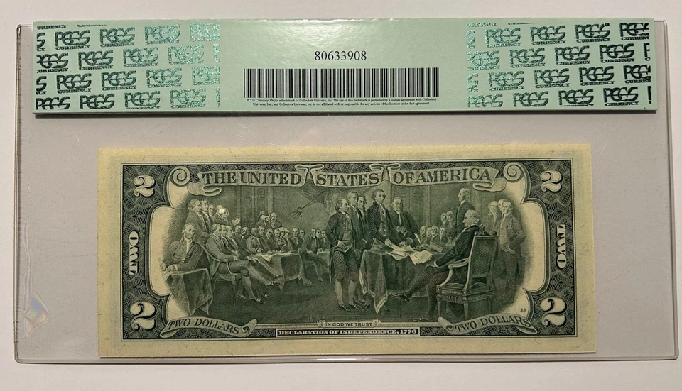 $2 1976 Federal Reserve Note $2 STAR ( CHICAGO “G”) Fr. 1935 G PCGS 65 PPQ - Image 2 of 2