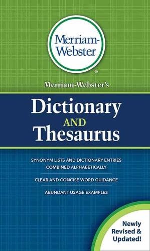 Merriam-Webster Merriam-Webster’s Dictionary and Thesaurus (Paperback)