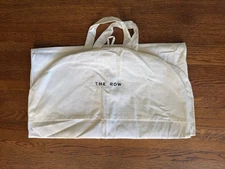 The Row White Garment Bag Cover Tote Carryall Travel Accessory 53 x 23 new