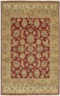 2x3 Carpet Red Leaves Vines Flowers Bordered Door Mat TIM-7901 - Aprx 2' x 3'