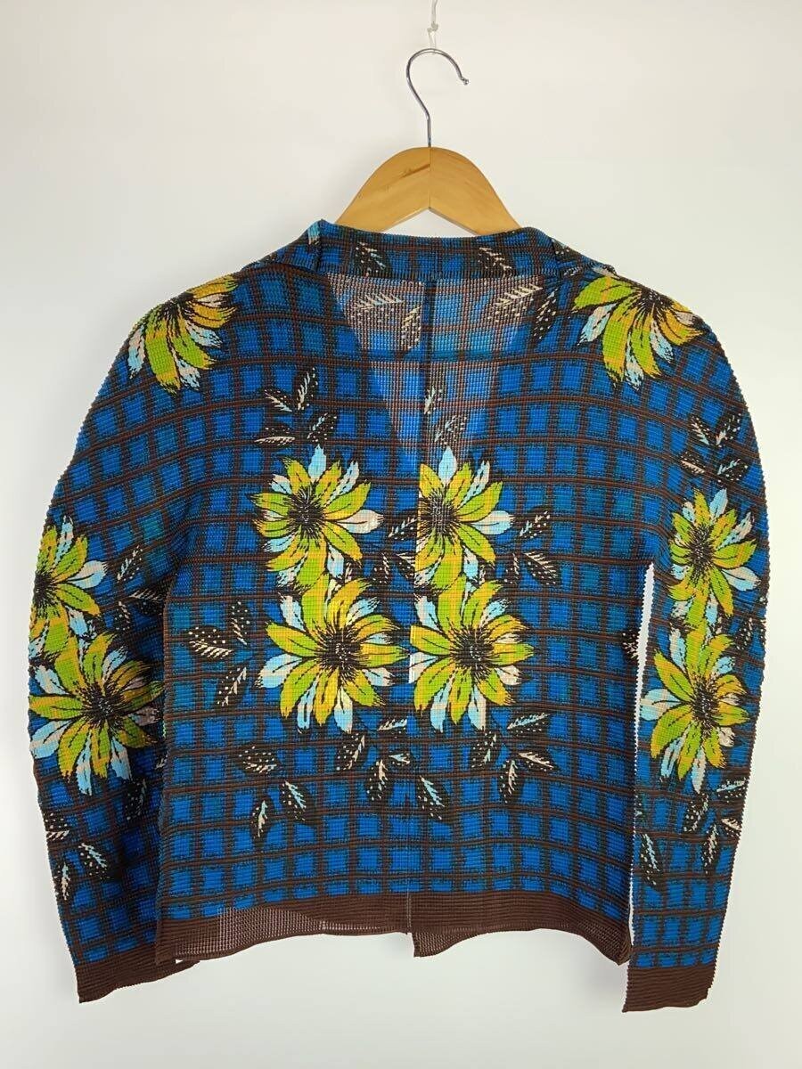 me ISSEY MIYAKE◆長袖ブラウス/FREE/ポリエステル/NVY/チェック/MI53FO431 Me Issey Miyake Long Sleeve Blouse Nvy Check Polyester Free