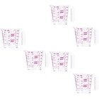  Set of 3 Cooking Measuring Cups Container Transparent with Handle