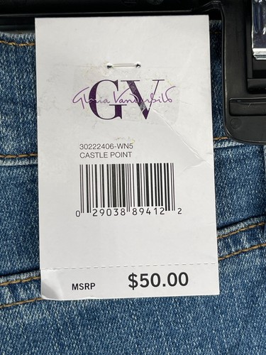 Gloria Vanderbilt Womens 24W Average Denim Skimmer Jean Shorts All-Around Slimmi - Picture 7 of 12