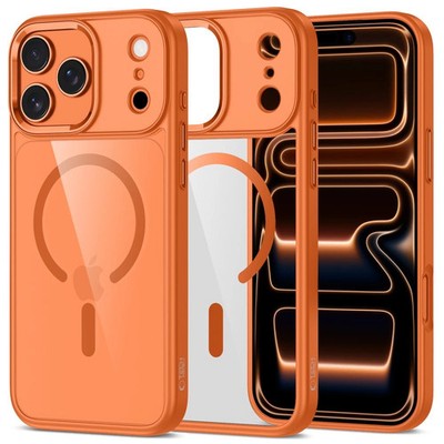 Tech-Protect MagMat MagSafe Apple iPhone 17 Pro Max Kosmisches Orange/klar