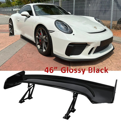 Glossy Black 46'' GT-Style Rear Trunk Spoiler Racing Wing For Porsche Cayman