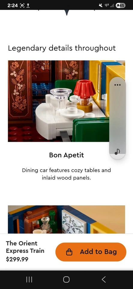 Brand New Orient Express Train - like LEG0 (21344) W/ 2540 Pcs. - Ship From USA - Image 4 of 4