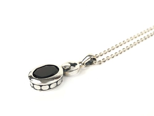 Natural Garnet Delicate Sterling 925 Silver 18" Necklace Earring Set Pre-Owned - Picture 4 of 5