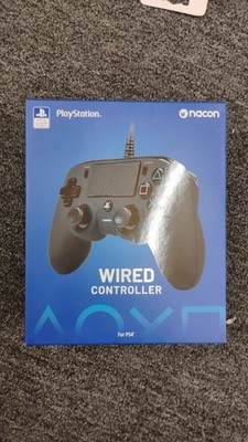 NACON Wired Compact Controller for PS4/PC - Black Model 50-1789-01, New, D1