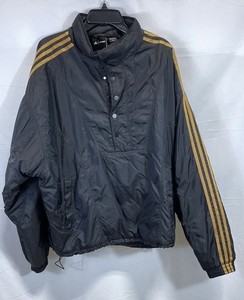 Adidas Ivy Park Men's Black Mesa Snap Front Pullover Anorak Jacket GR1435 Sz L