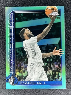 Naji Marshall 152/199 - 2025-26 Topps Chrome #28 Aqua Refractor Mavericks