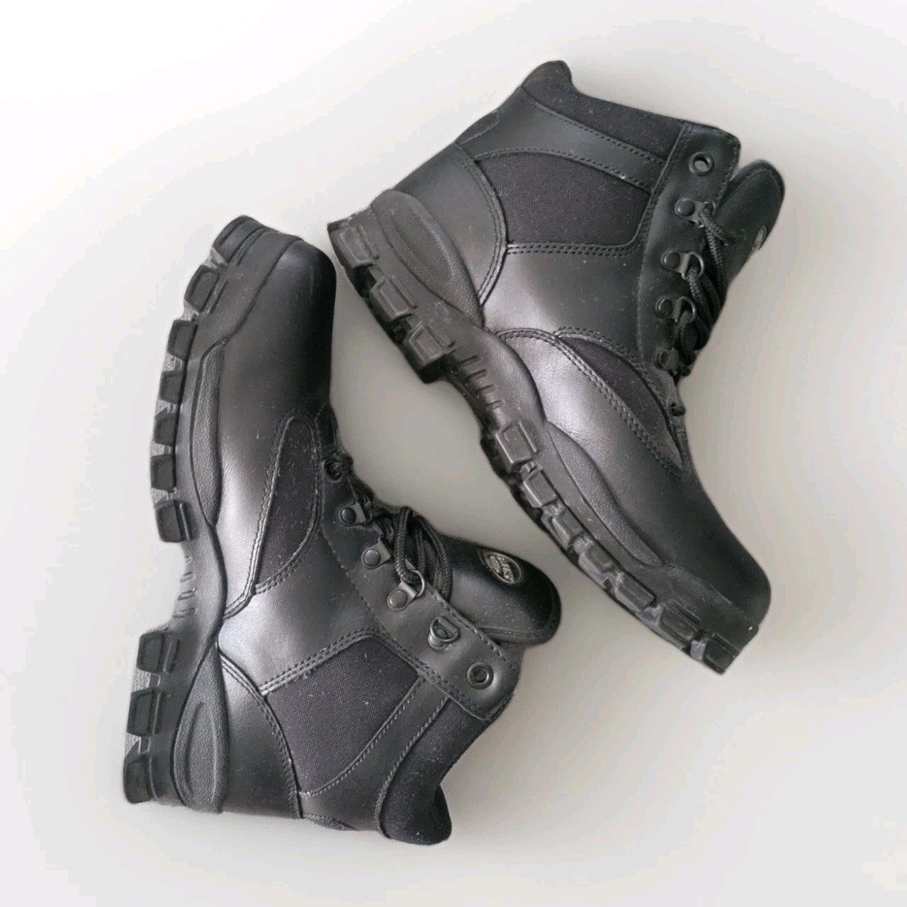 Bates Enforcer Tactical Safety Boots Black Leather Military 