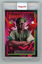 2021 Topps Project 70 Card #328 - 1990 Mickey Mantle by Mikael B Yankee PR /1794