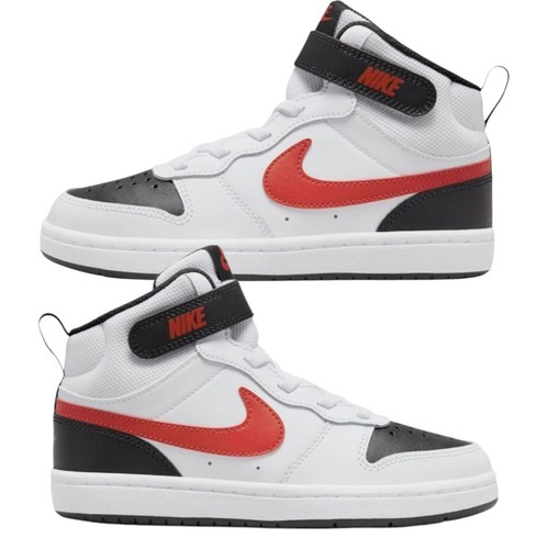 NIKE Court Borough Mid 2 (GS) High Top Size 4.5 Universite Colo Red & White NEW - Picture 13 of 18