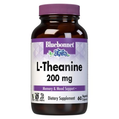 Bluebonnet L-Theanine 200 mg 60 Veg Capsules