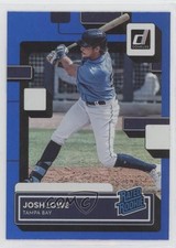 2022 Panini Donruss Rated Rookie Holo Blue Josh Lowe #55 3y1
