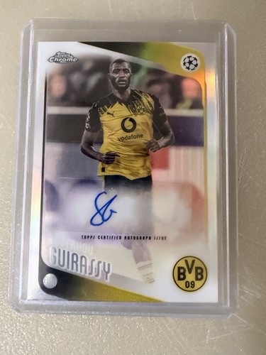 2026 Topps Chrome Soccer Serhou Guirassy Refractor Autograph