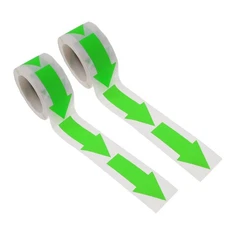  2 Rolls Small Arrow Stickers Removable Waterproof Self-Adhesive Labels for