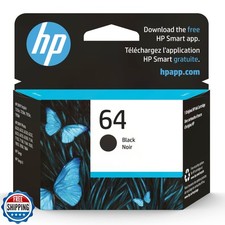 HP 64 Black Ink Cartridge | Works with HP ENVY Inspire 7950e; ENVY Photo 6200