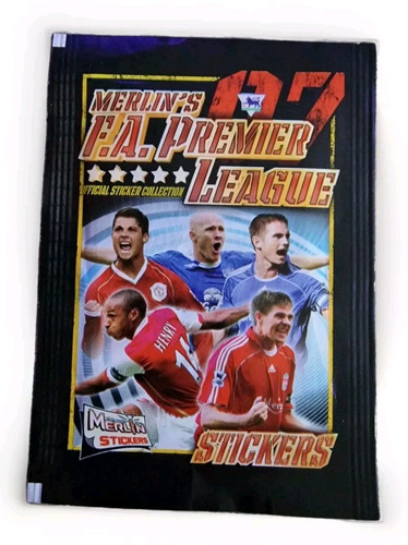 Merlin F.A Premier League 2007 Fußball Soccer 6 x Aufkleber eine versiegelte Packung - Bild 1 von 3