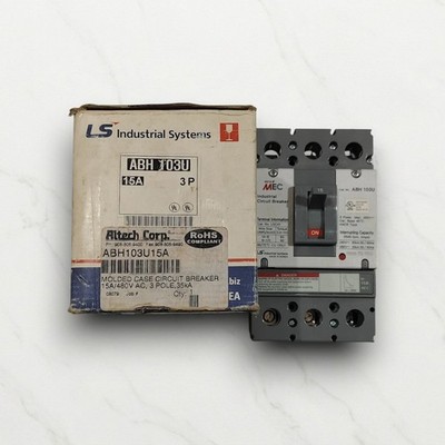 LS INDUSTRIAL SYSTEM ABH103U CIRCUIT BREAKER 15AMP 440VAC 35KA FREEFAST SHIPPING