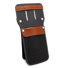 Archery Leather Pocket Arrow Quiver, Portable 8 to10 Arrows Holder with Plast...