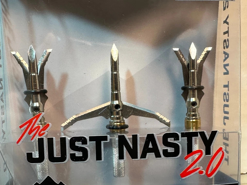 (3) Dead Ringer DR8352 Just Nasty 2.0 Crossbow Broadheads, 100-125 Grain Adjust. - Image 2 of 4